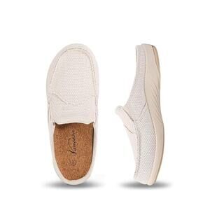 New Vanessa Womens Slippers - Slip OnOff White Size 8
